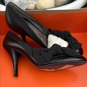 Aldo Black Heels with Stylish Bow